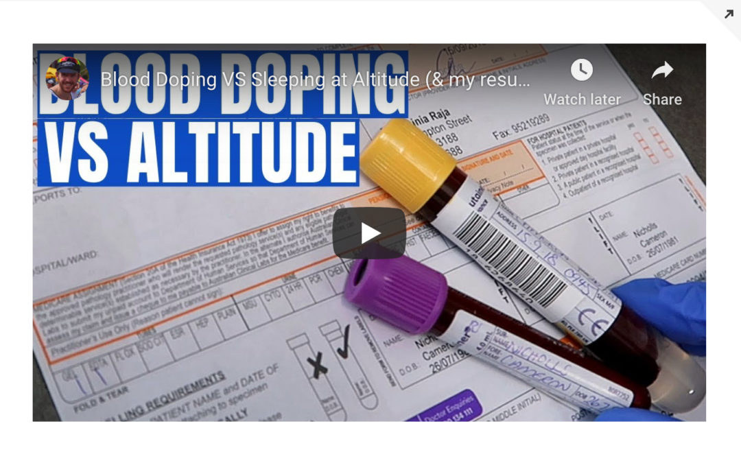 Blood Doping vs Sleeping at Altitude